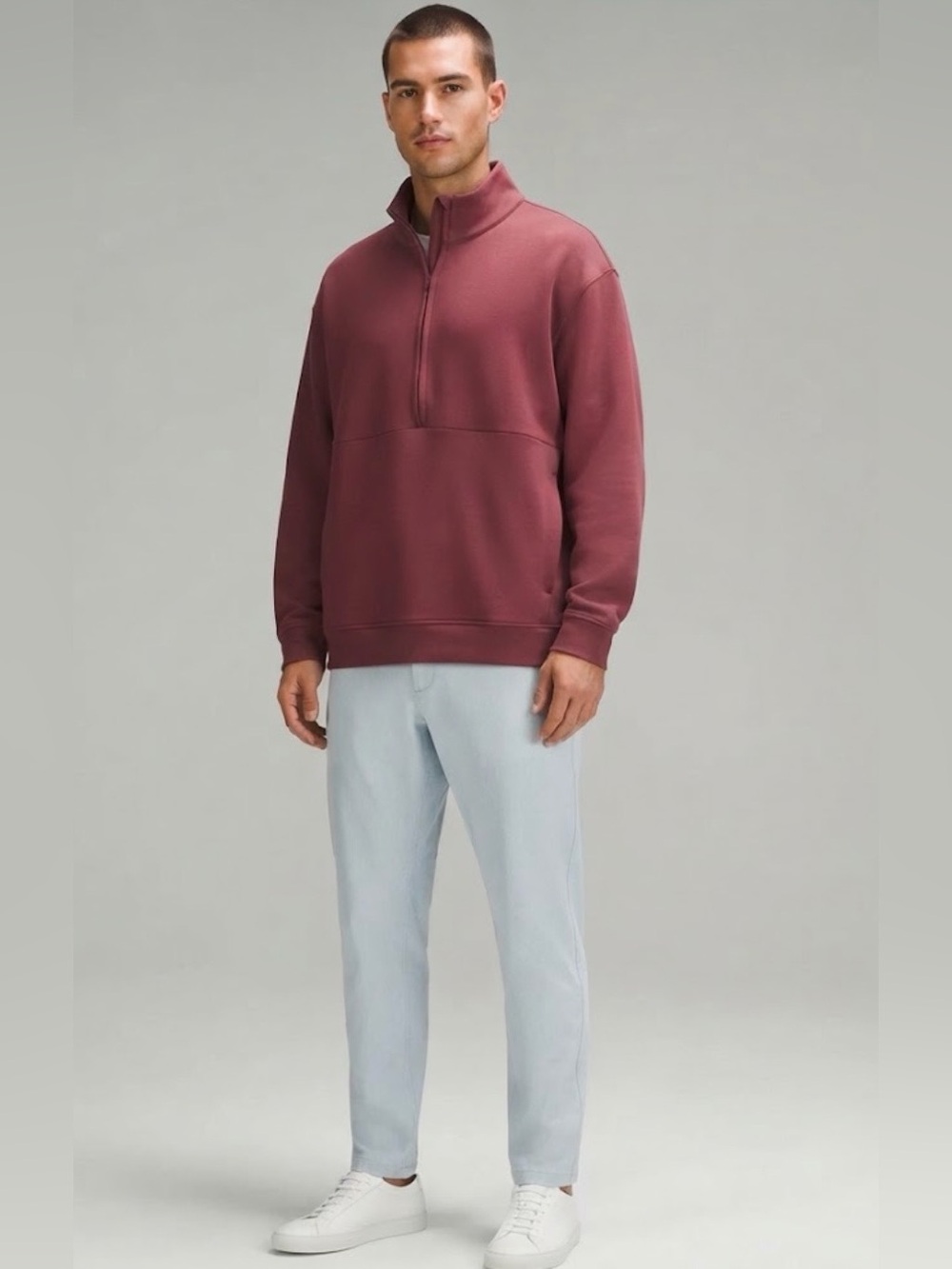 Nike Men's Training Half-Zip Pullover Sweatshirt Maroon Berry Size XL NWT